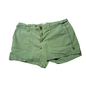 Faded Glory Olive Green Cotton Utility Shorts
